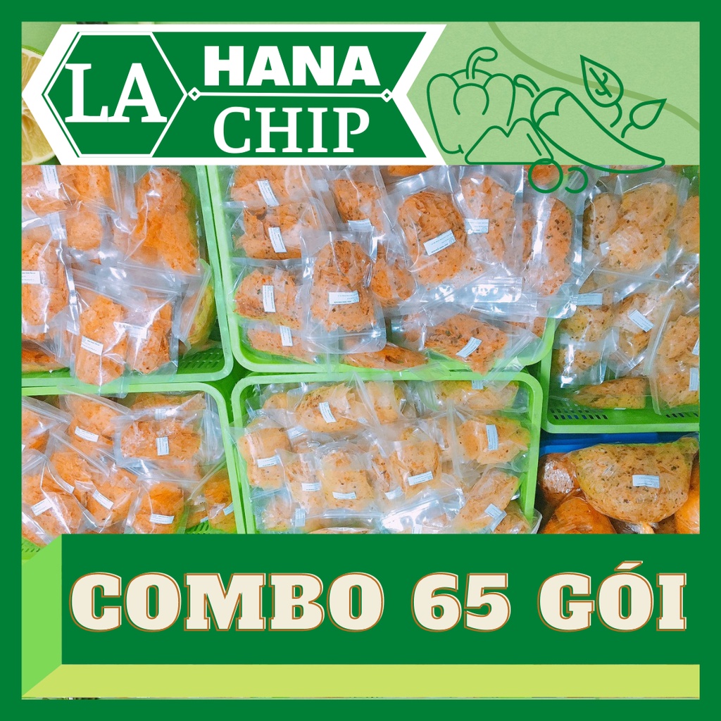 Bánh Tráng Trộn | Hana Chip [COMBO 65 GÓI]