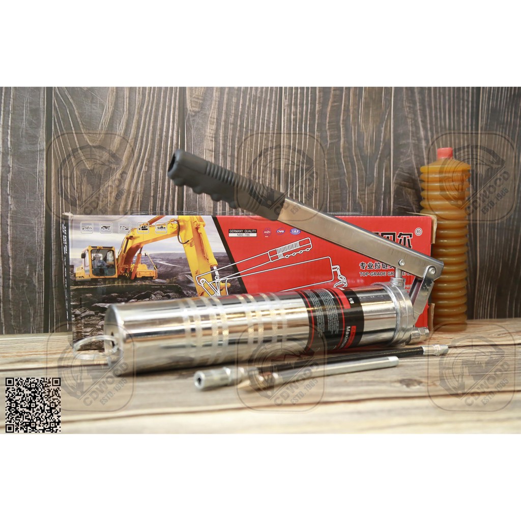 Mỡ bò màu vàng sậm chai con sâu 400g dùng cho cây bơm mỡ