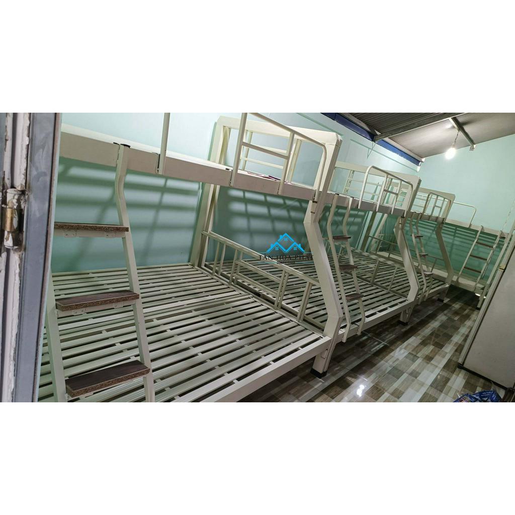 Giường sắt hai tầng hộp 4x8 sắt dày CAO CẤP nhiều kích thước