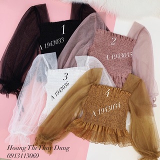 ⚡️GIÁ RẺ NHẤT⚡️-ÁO PEPLUM PHA TAY VOAN 2 LỚP