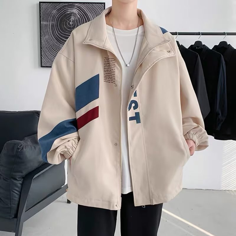 Áo Khoác Bomber Dáng Rộng Thời Trang Hàn Quốc Cá Tính Cho Nam áo khoác nam kaki áo khoác nam form rộng áo khoác gió 2 lớp