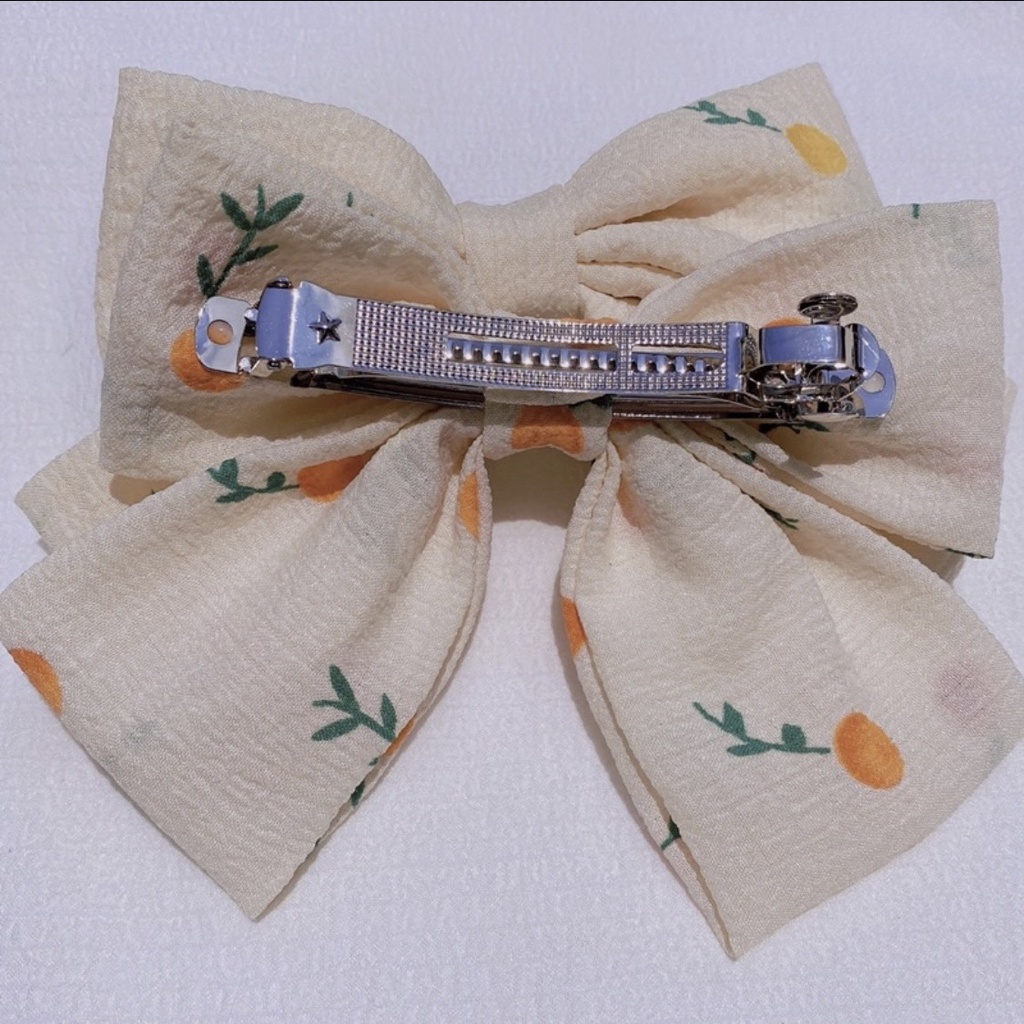[Hàng thiết kế] Kẹp tóc họa tiết hoa quả màu sắc vintage dành cho bạn gái