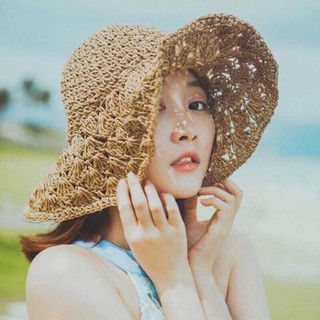 Mũ cói đi biển - Nón cói mềm siêu dễ thương