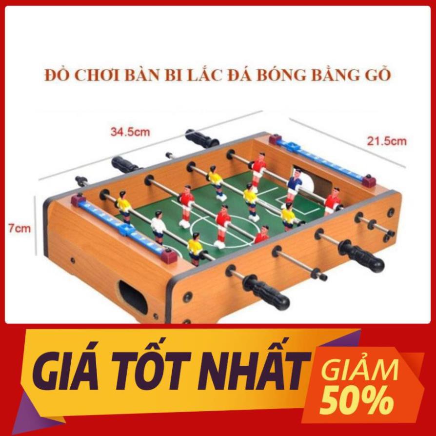 Bộ đồ chơi bàn bi lắc đá bóng bằng gỗ 4 tay cầm cho bé