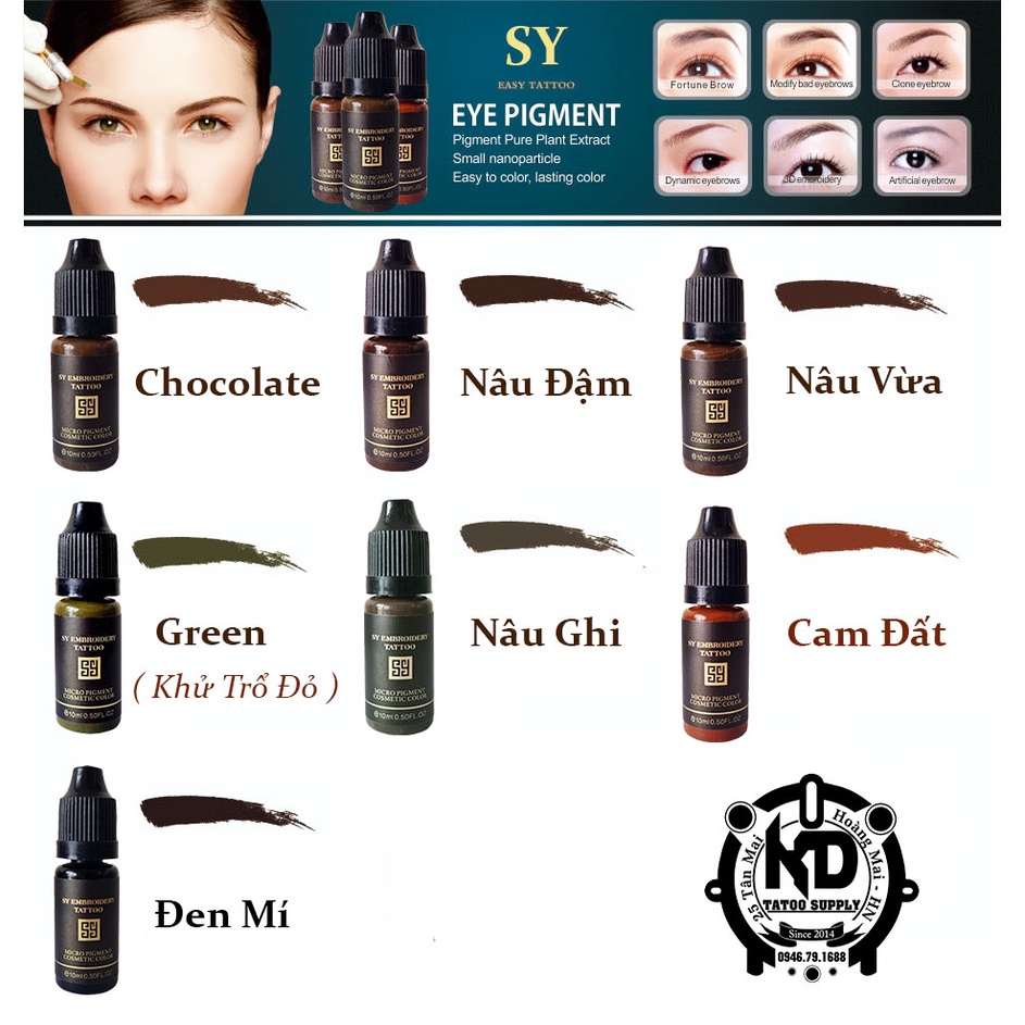 🎁 Mực Phun SY Mỹ Xanh Rêu