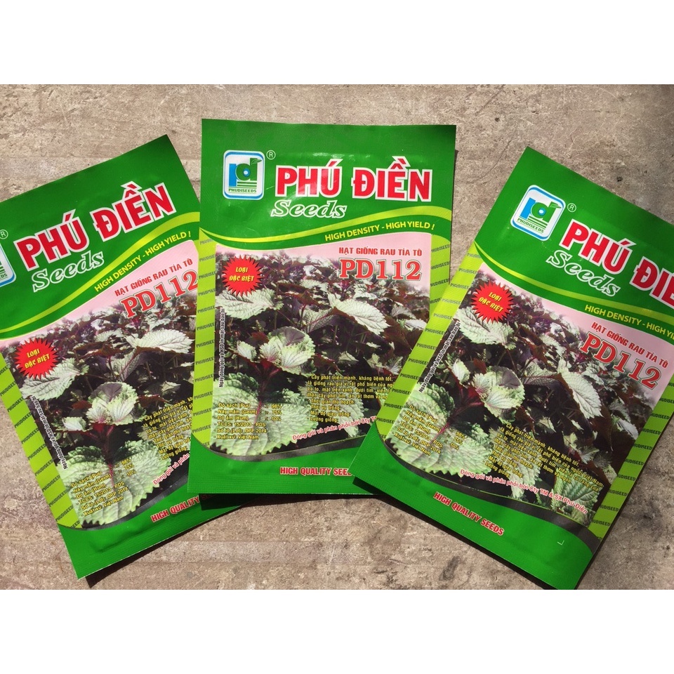5gam hạt giống rau tía tô