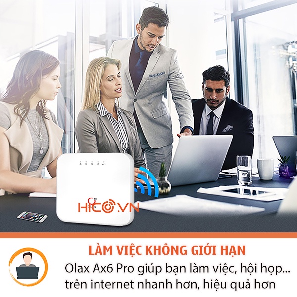 Bộ Phát Wifi Từ Sim 4G Olax Ax6 Pro Tốc độ 300Mb Kết Nối 32 User Hoạt động 24/24 hỗ trợ pin dự phòng 4000mAh dùng 18 giờ