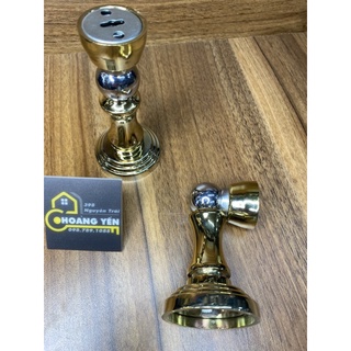 Hít cửa nam châm, chặn cửa màu đồng chống gió va đập cao cấp A828