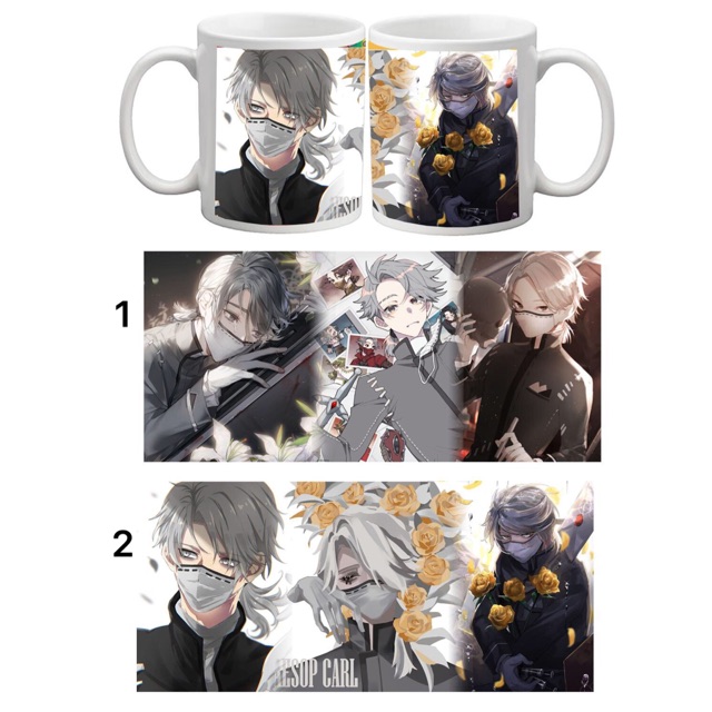 Cốc sứ anime ldentity V, ly sứ Aesop carl Game ldentity V