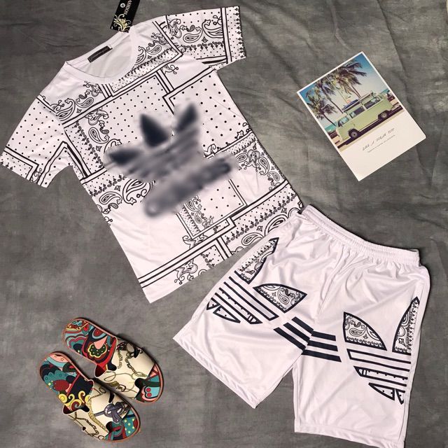 [ Ảnh Thật ] Bộ Nam Hoa Văn Thể Thao Hè | BigBuy360 - bigbuy360.vn