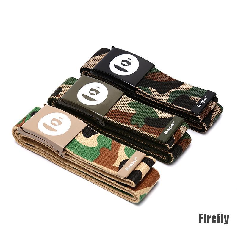 Thắt Lưng Vải Canvas Họa Tiết Rằn Ri Cá Tính Thời Trang