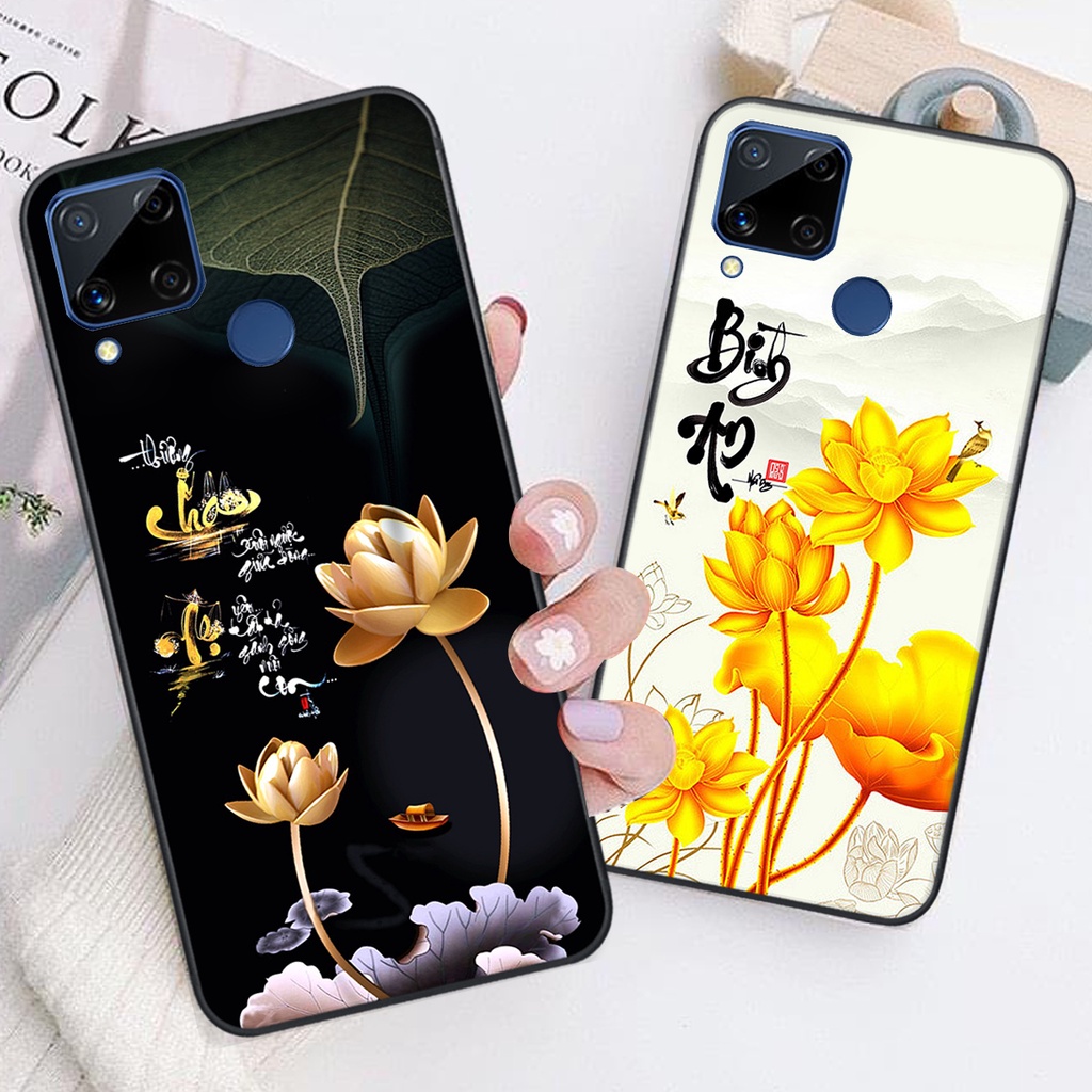 Ốp lưng Realme C15 in hình chữ tài chữ lộc, Cha Mẹ, bình an SIÊU ĐẸP