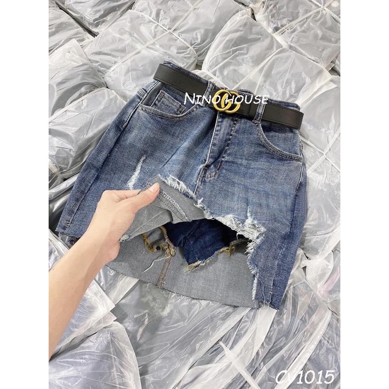 CHÂN VÁY JEAN KIỂU [CV1015] CHẤT CO GIÃN | BigBuy360 - bigbuy360.vn