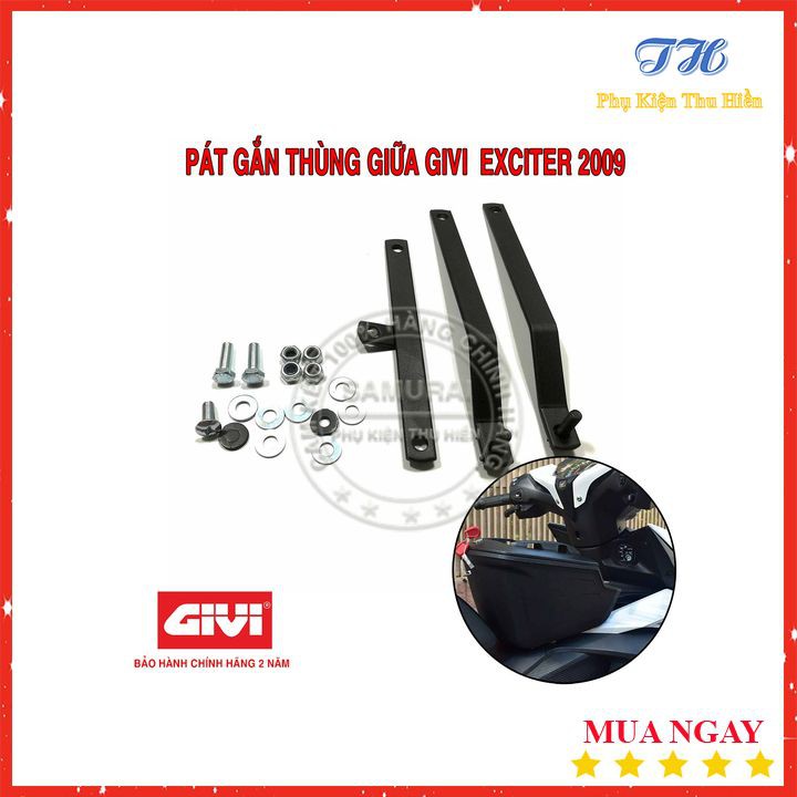 Pát Gắn Thùng Giữa Givi Cho Xe Exciter 2009