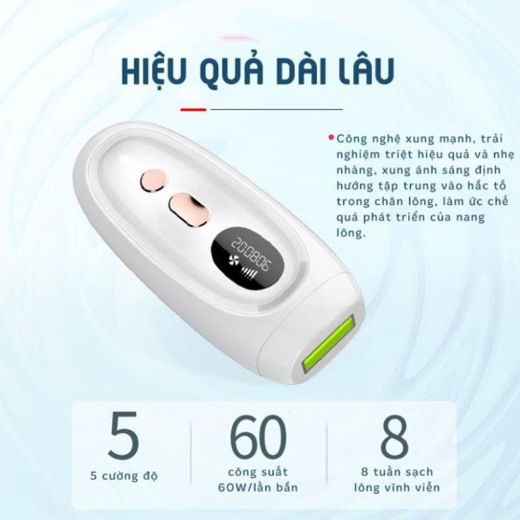 Máy Triệt Lông Vĩnh Viễn Mini Cầm Tay Tại Nhà-999.000 Xung  [HÀNG CHÍNH HÃNG]