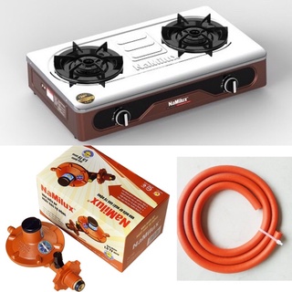 Bếp gas đôi Namilux 2063APS INOX - VAN+DÂY -HÀNG CHÍNH HÃNG