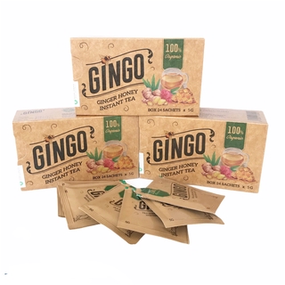 Trà Gừng Mật Ong GINGO Nguyên Chất 100% Từ Thiên Nhiên (Diện Mạo Mới)