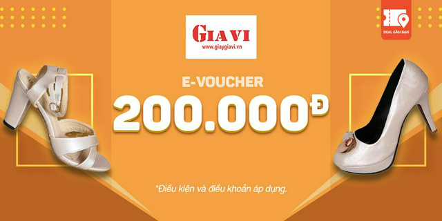 E-voucher giày gia vi trị giá 200.000đ