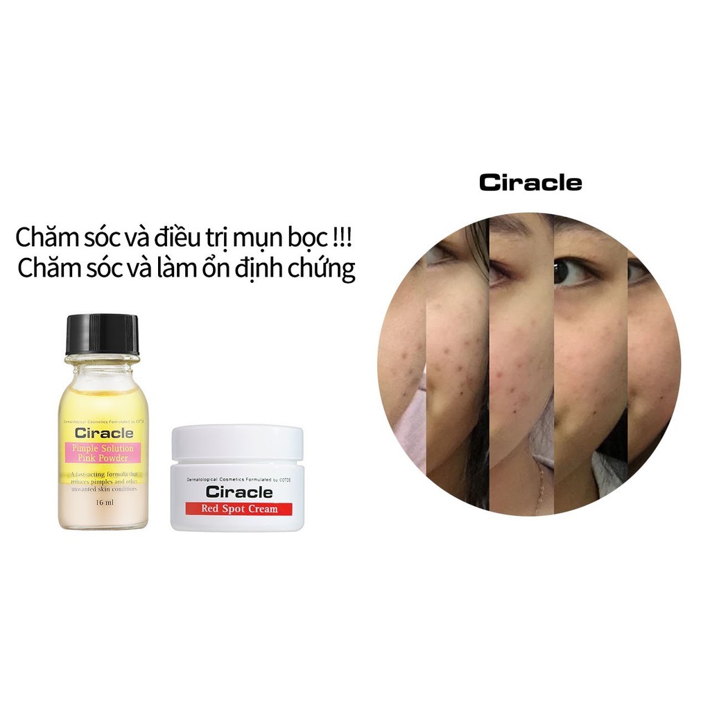 DUNG DỊCH CHẤM MỤN CIRACLE RED SPOT PINK POWDER 16GR