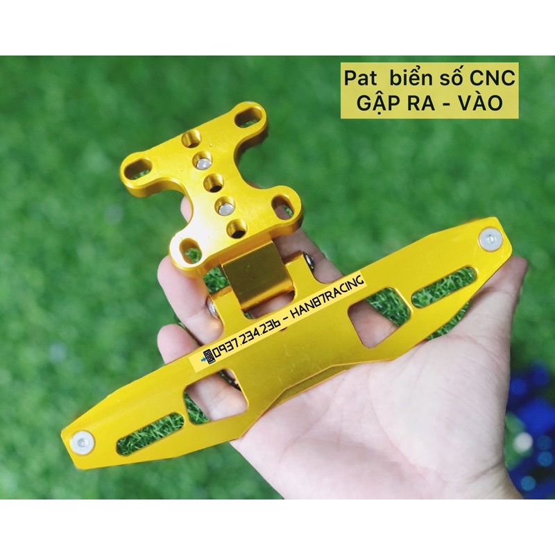 Pat Biển Số Gập Ra Vào - nhôm CNC  CBR150 Gsx150 R15 MT15 CBR650