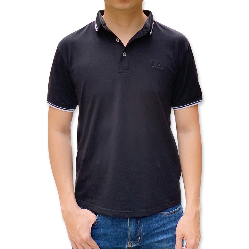Áo Polo Nam Ngắn Tay Vải Cotton Mềm Mát SILBERKIDS