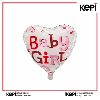 Bóng bay hình Baby Girl /SPS Foil Balloon Baby Star & Heart 42x44cm
