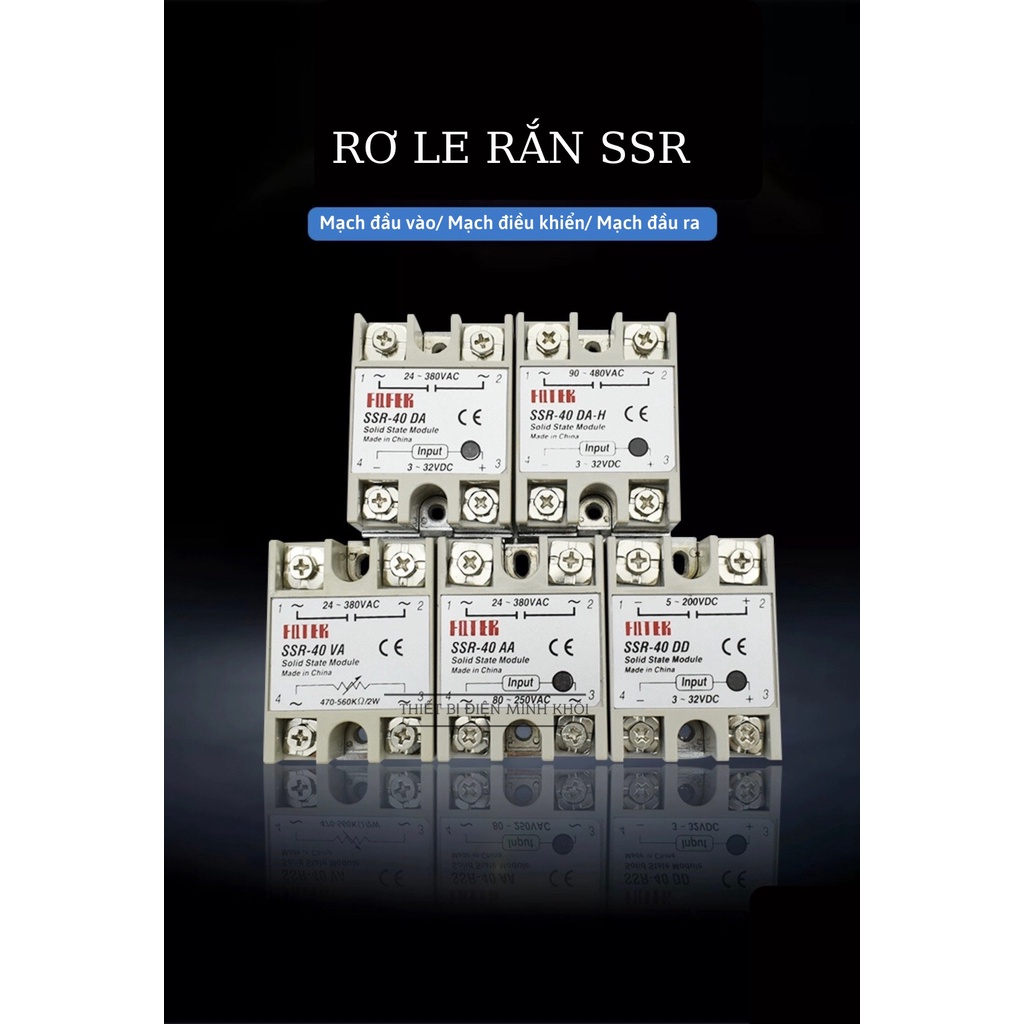 rơ le bán dẫn Fotek SSR-40VA-H,SSR-60VA-H,SSR-100VA-H,relay bán dẫn.relay rắn,solid state