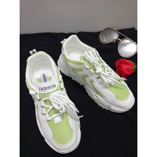 giày sneaker nữ xanh lá cây