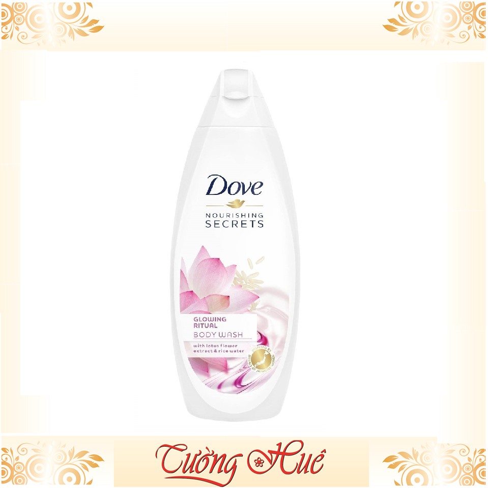 Sữa tắm DOVE With Lotus Flower Extract & Rice Water - 500ml - Hoa sen.