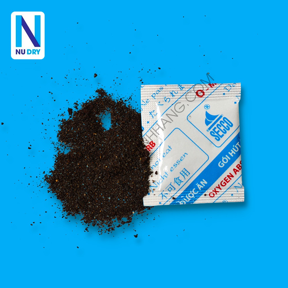 COMBO 100 Gói hút ẩm  Oxygen hút ẩm Thực phẩm, dùng cho Bánh Trung Thu,các loại bánh, cá khô, chống ôi thiu NU DRY