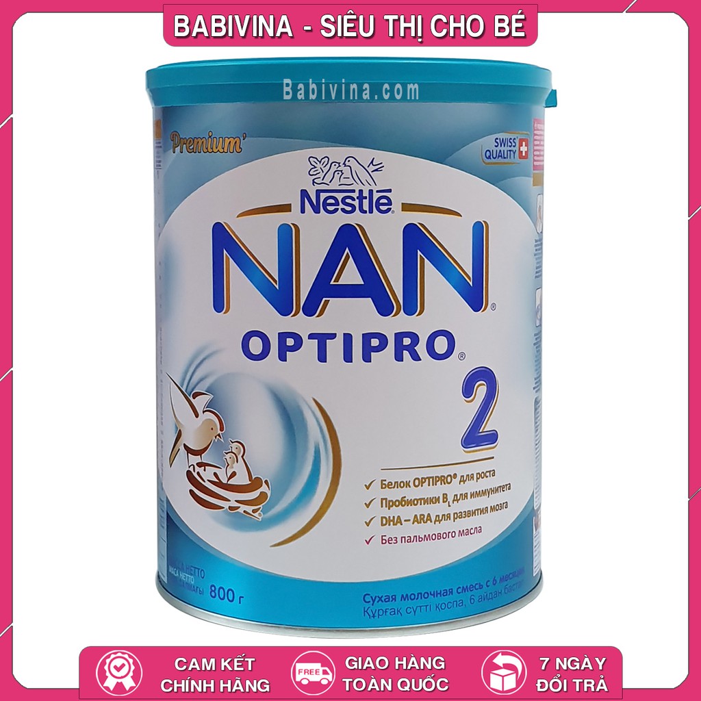 [LẺ GIÁ SỈ] Sữa Nan Nga 800g Đủ Số 1,2,3,4 Mẫu Mới, Date Mới