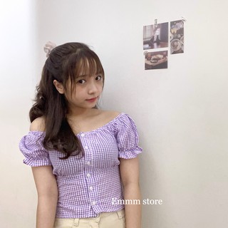 Croptop lưng chun Freesize (Ảnh thật tự chụp)