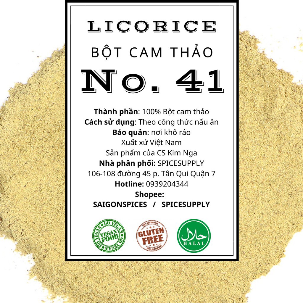 Licorice Powder - Bột Cam Thảo SPICESUPPLY Việt Nam Nguyên Chất Hũ 80g