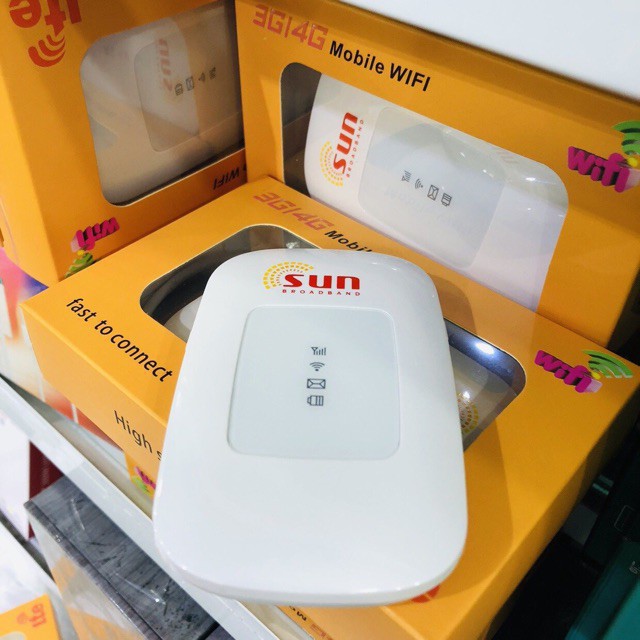 Phát Wifi Di Động 4G LTE SUN FX PR2 Từ Sim 4G 3G Pin 2050mAh - BH 6 Tháng