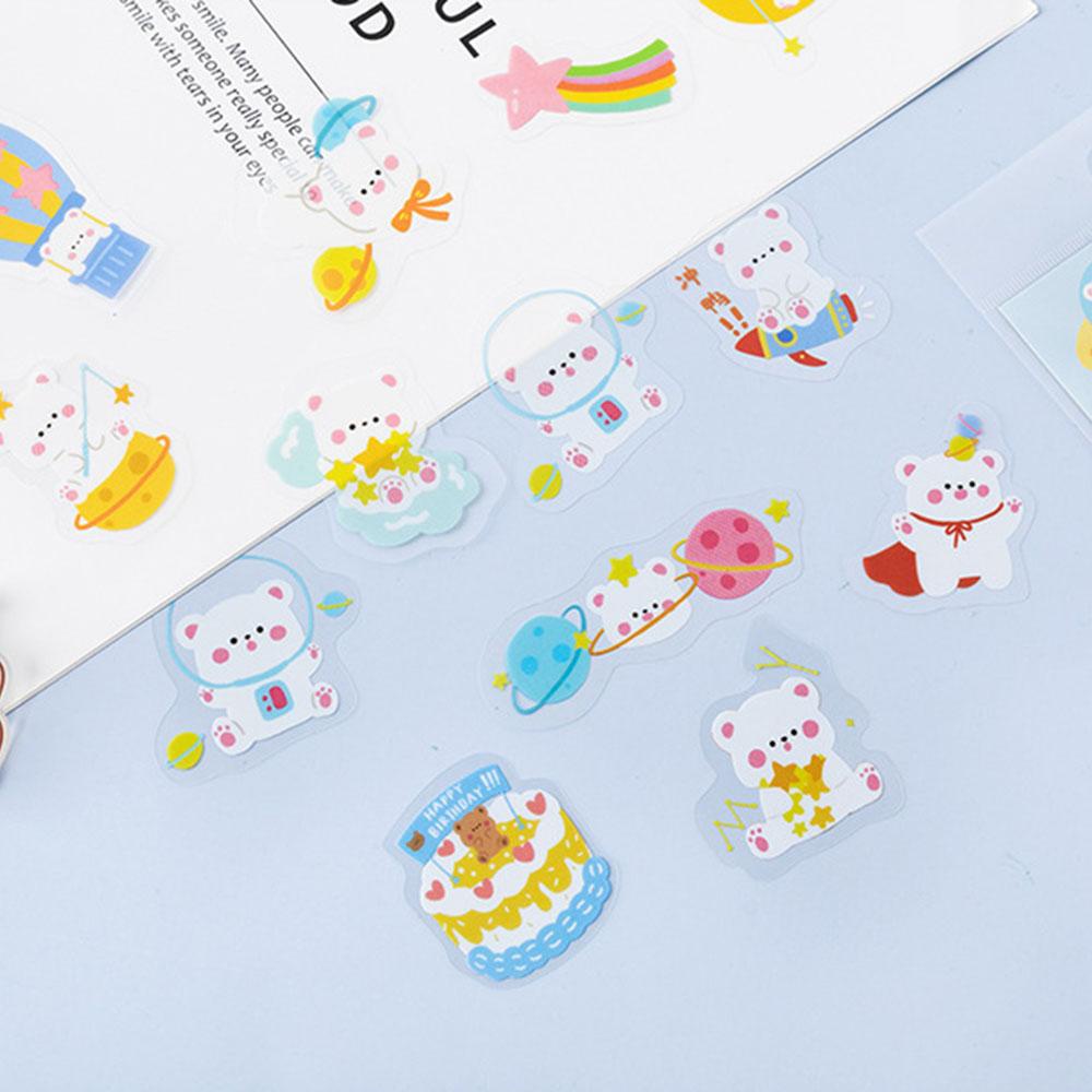 AUGUSTINA Bộ 40 Miếng Dán Hình Thú Cưng Trang Trí Sổ Tay / Nhật Ký / Album Ảnh DIY