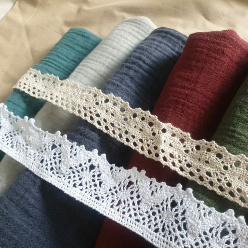 Vải xô muslin màu trơn 55k/m