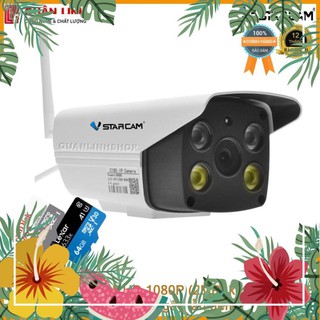 Camera Vstarcam C18s Full HD 1080P quay đêm có màu kèm thẻ 64GB