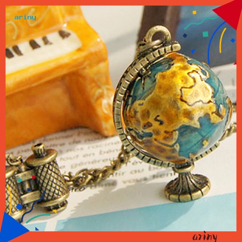 Vòng cổ Mặt Quả Địa Cầu Và Quả Địa Cầu Phong Cách Vintage