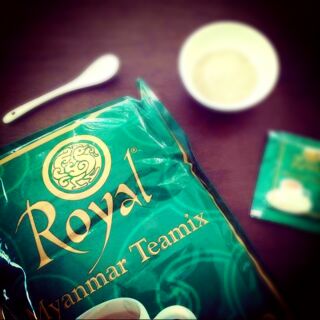 Uống trà sữa ko sợ béo ðêê bột trà sữa royal myanmar teamix 20g
