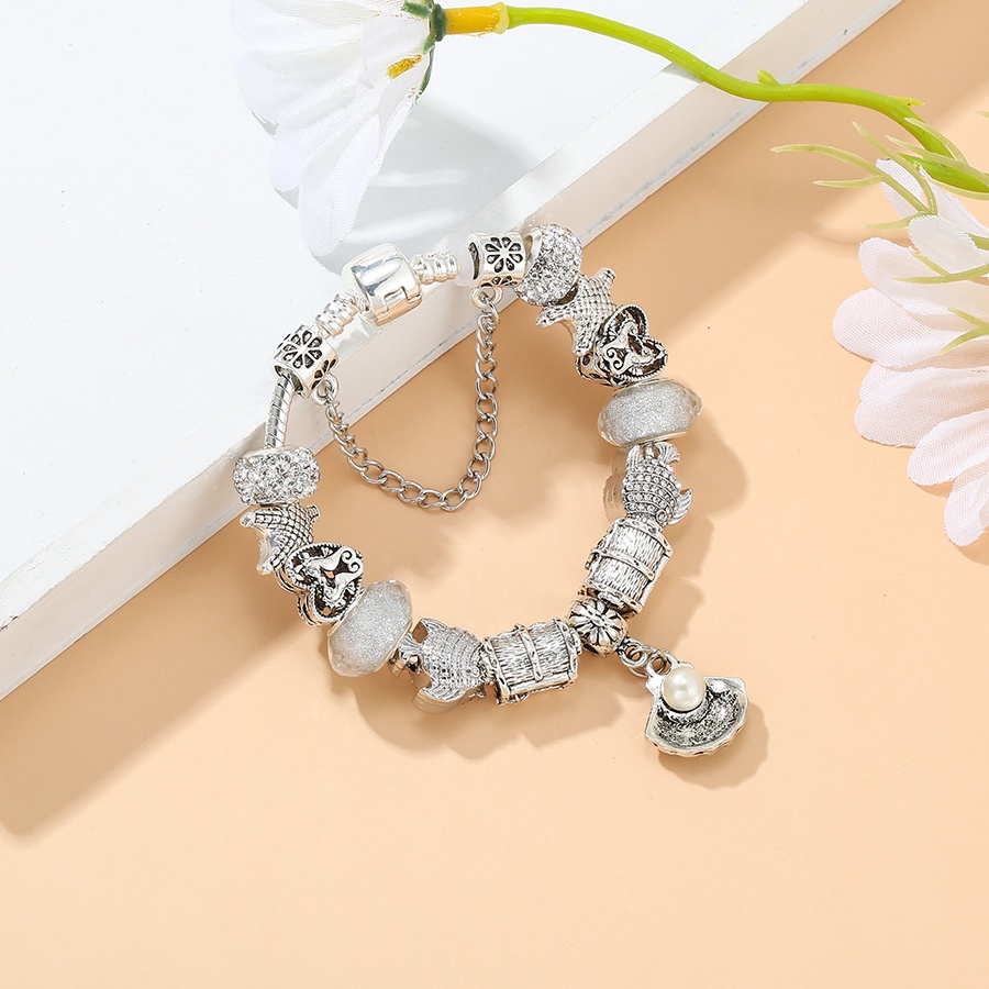 Vòng Tay Chuỗi Hạt Vỏ Sò / Sao Biển / Trái Tim Dễ Thương Cho Nữ