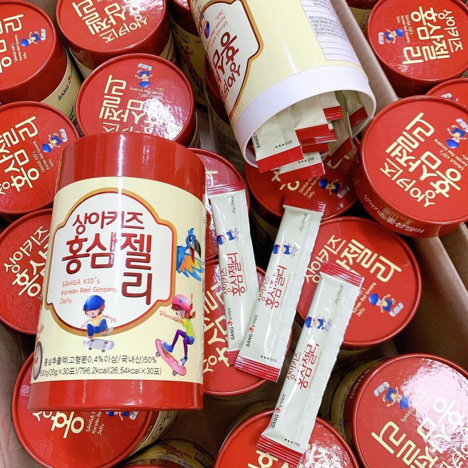SangA Korea Red Ginseng Jelly - Thạch Hồng Sâm Trẻ Em