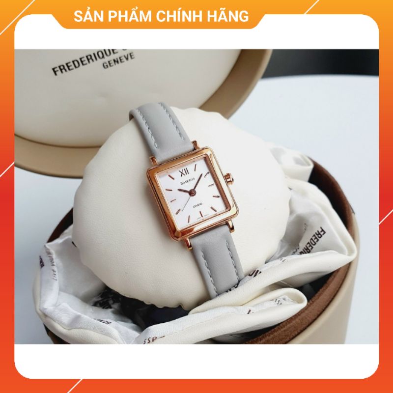 Đồng hồ nữ dây da chính hãng Casio Sheen SHE-4538GL-7BUDF