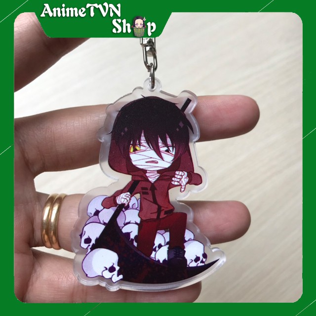 Móc khoá Mica dây xịn anime Satsuriku no Tenshi (Angels of Death) - Nhựa Cứng Acrylic In 2 mặt sắc nét ( ảnh thật )