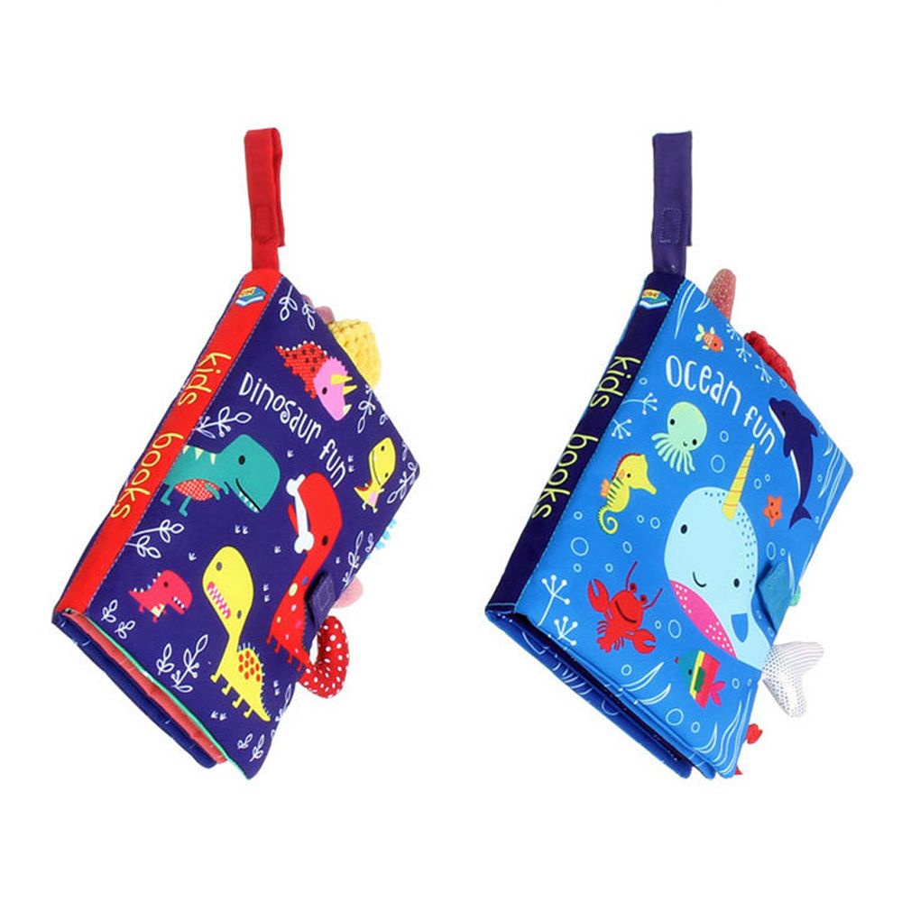 Sách vải cho bé 0-36m hình động vật có âm thanh vui nhộn cho bé