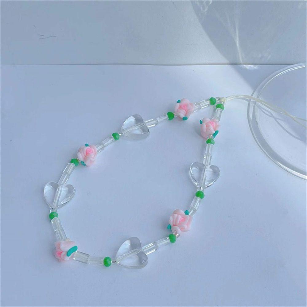Móc Điện Thoại Xỏ Hạt Chống Thất Lạc Hình Hoa Tulip Thời Trang