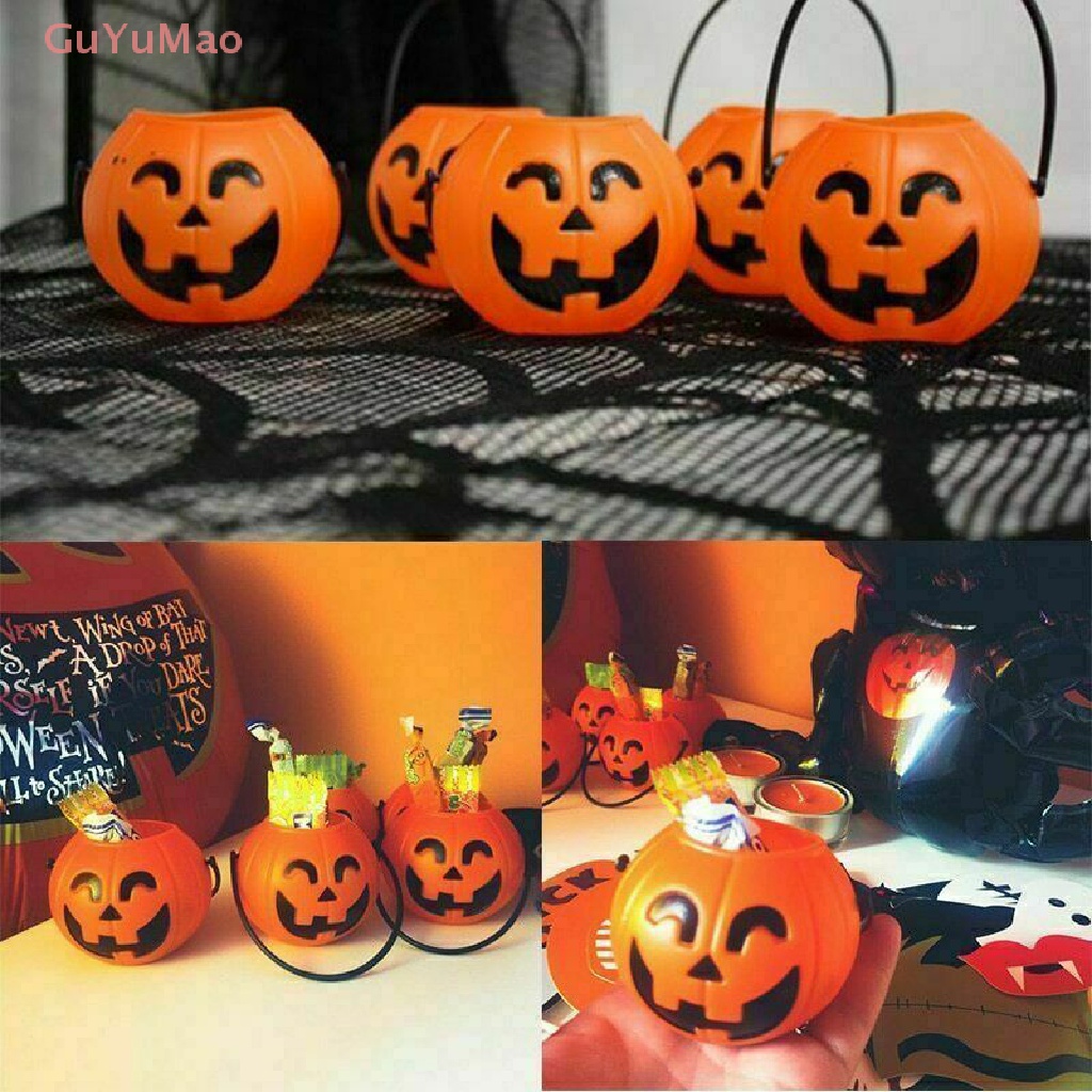 Giá Đỡ Bình Kẹo Hình Trái Bí Ngô Dùng Cho Tiệc Halloween