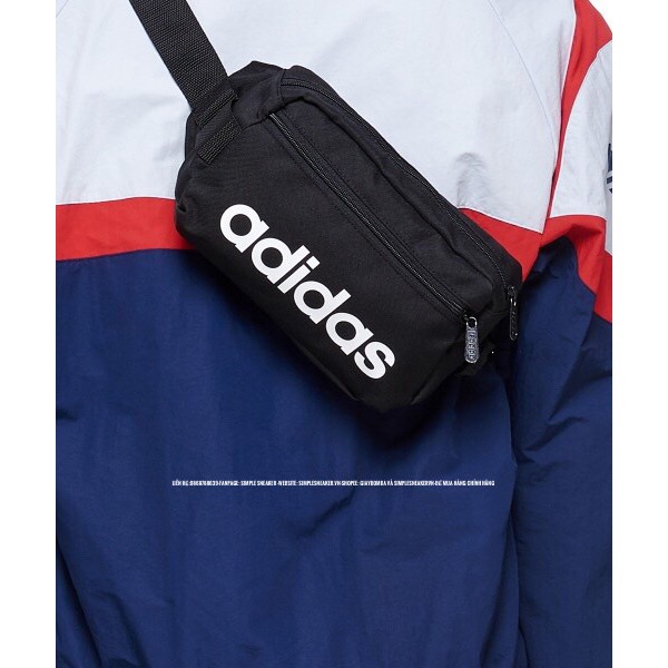 Túi Chéo Nam FREESHIP Adidas Linear Core Waist Bag Chính Hãng Chuẩn Auth