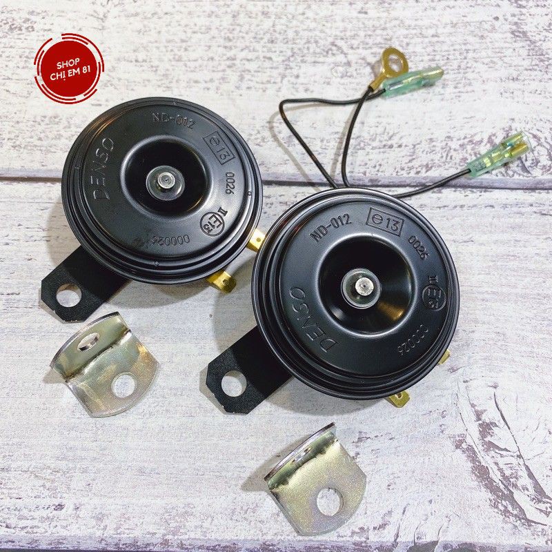 Kèn còi Denso Japan 12V sử dụng được tất cả dòng xe máy Honda Yamaha Suzuki....
