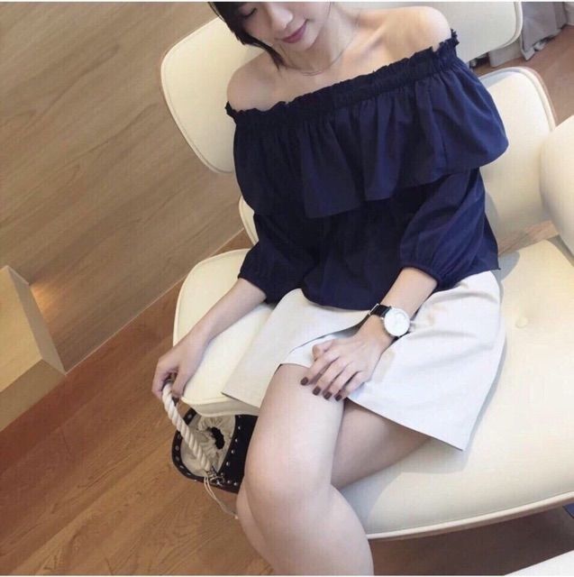 Áo bẹt vai von xinh kèm hình thật