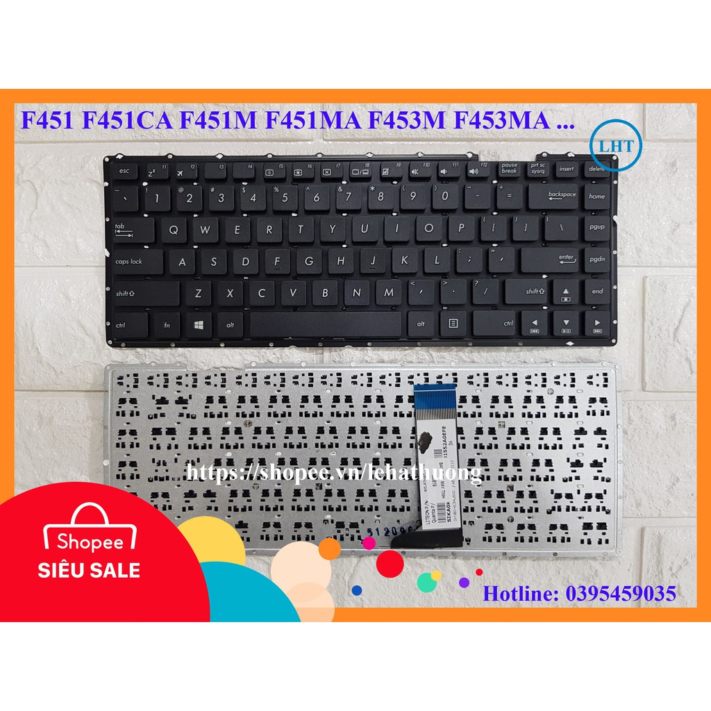 Bàn Phím Asus F451 F451CA F451M F451MA F453M F453MA F451C X454 F454L X451C X451CA